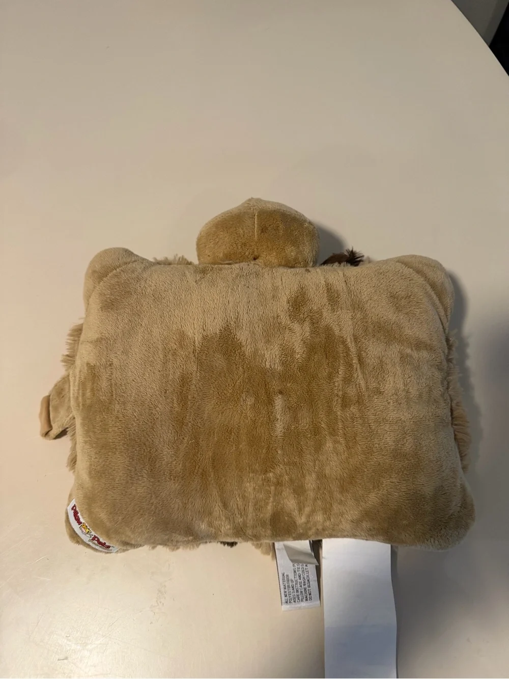 Pillow Pets Pee-Wees Tan Brown Dog Plush Stuffed Animal Travel Pillow 11 inch
